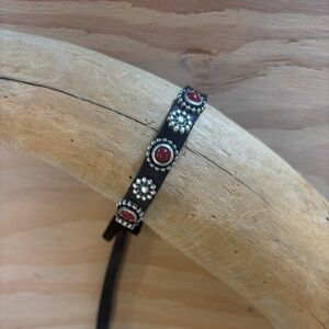 Campomaggi Studded Leather Bracelet in Moro